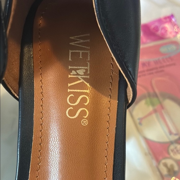 WetKiss Black Chunky Platform Heels - Picture 2 of 8